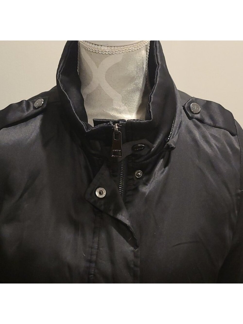 Bebe Black satin feel jacket - Picture 3 of 12
